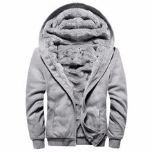 Load image into Gallery viewer, 2018 Tracksuit Men Winter Thick Inner Fleece Sets Mens Hat Casual Active Suit Men Zipper Man Outwear 2PC Jacket+Pants