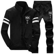 Load image into Gallery viewer, Causal Tracksuits Men Set hooded Thicken Fleece Hoodies + Sweatpant 2018 Winter Spring Sweatshirt Sportswear Male Letter Print