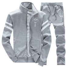 Load image into Gallery viewer, Causal Tracksuits Men Set hooded Thicken Fleece Hoodies + Sweatpant 2018 Winter Spring Sweatshirt Sportswear Male Letter Print