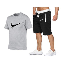 Load image into Gallery viewer, 2019 New Men Fashion Two Pieces Sets T Shirts+Shorts Suit Men Summer Tops Tees Fashion Tshirt High Quality men clothing
