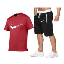 Load image into Gallery viewer, 2019 New Men Fashion Two Pieces Sets T Shirts+Shorts Suit Men Summer Tops Tees Fashion Tshirt High Quality men clothing