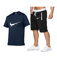 Load image into Gallery viewer, 2019 New Men Fashion Two Pieces Sets T Shirts+Shorts Suit Men Summer Tops Tees Fashion Tshirt High Quality men clothing