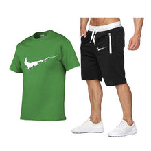 Load image into Gallery viewer, 2019 New Men Fashion Two Pieces Sets T Shirts+Shorts Suit Men Summer Tops Tees Fashion Tshirt High Quality men clothing