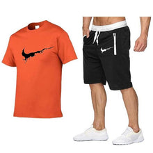 Load image into Gallery viewer, 2019 New Men Fashion Two Pieces Sets T Shirts+Shorts Suit Men Summer Tops Tees Fashion Tshirt High Quality men clothing