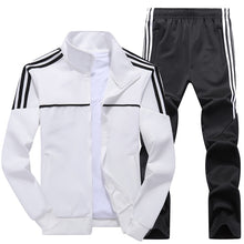 Load image into Gallery viewer, New Men&#39;s Set Spring Autumn Men Sportswear 2 Piece Set Sporting Suit Jacket+Pant Sweatsuit Male Tracksuit Asia Size L-4XL